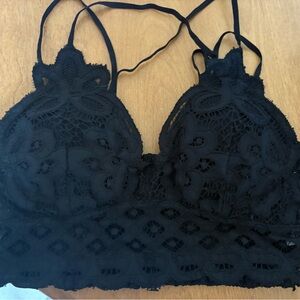Anemone Black Lace Bralette